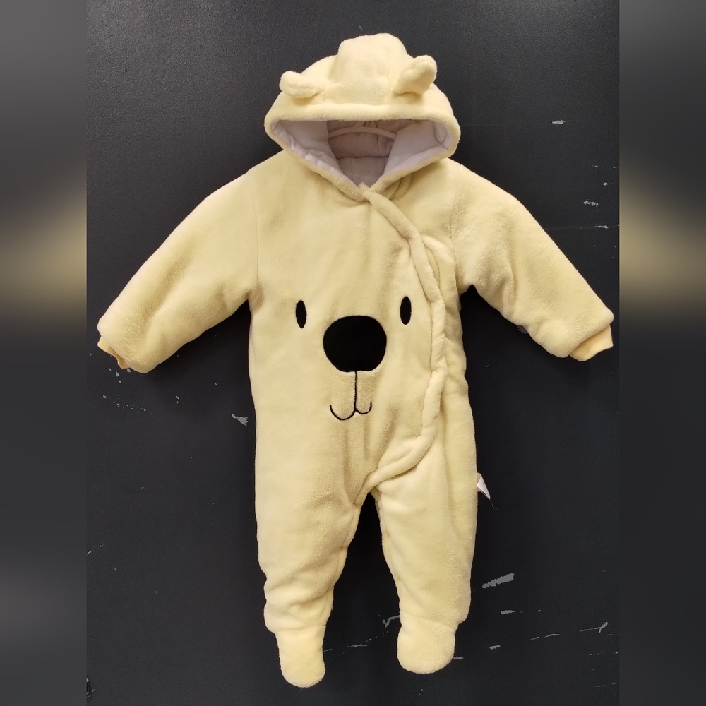 Jong Mingyao Winter Baby Bear Onesie Baby Fleece Snowsuit Jumpsuit Hooded Footie - Picture 2 of 15